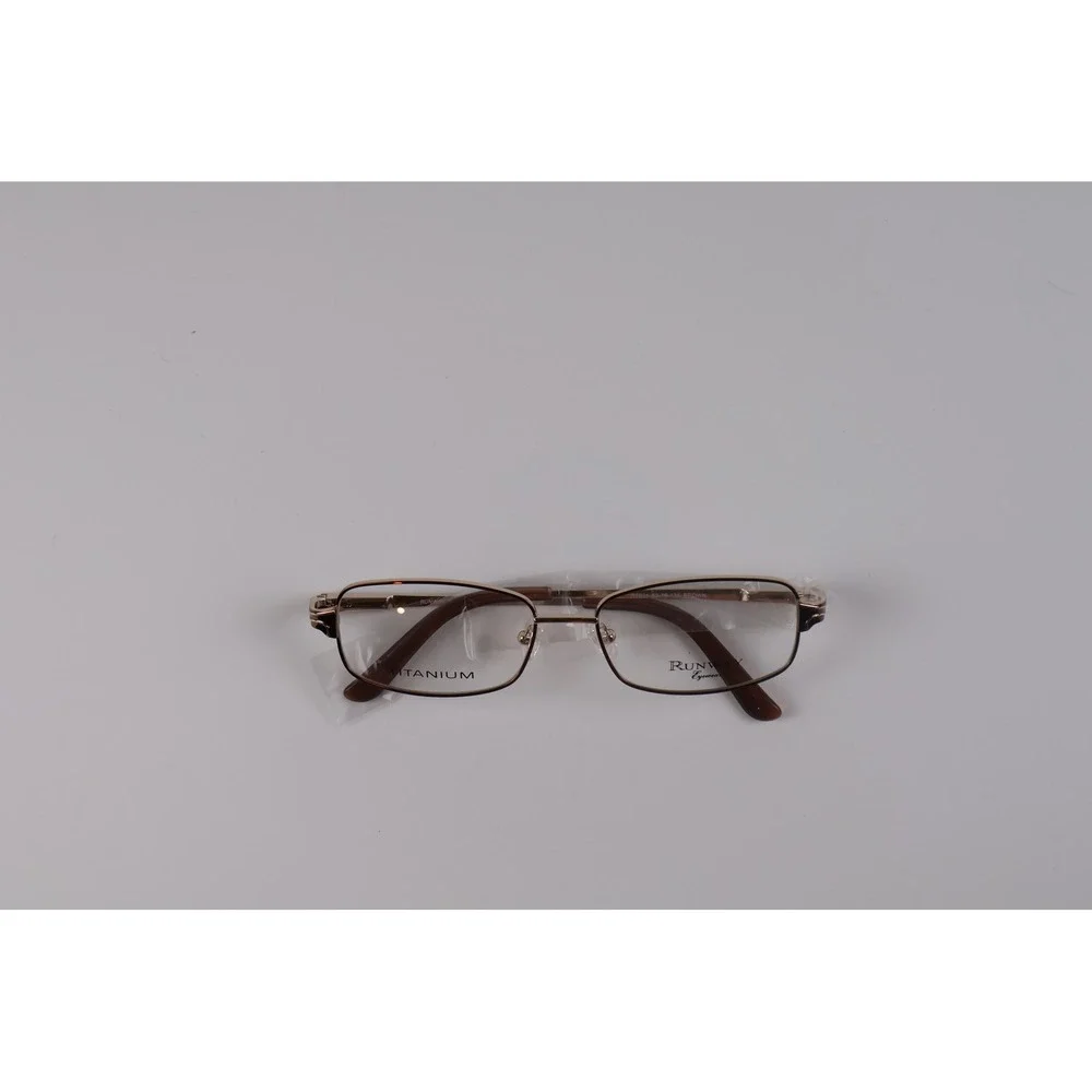 Runway Eyewear Unisex Glasses RT811 Brown Solid 53-16-135 Titanium NWT